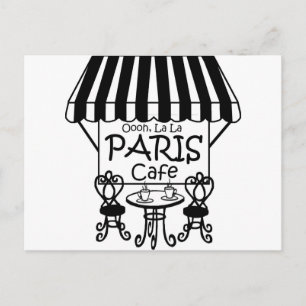 Ooh La Paris Cafe Vykort