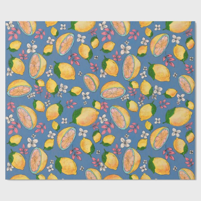 Ooh Lemon Wrapping Paper 1 Presentpapper (Platt)