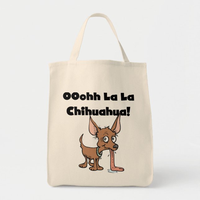 Oohh La Chihuahua T-shirts and Gifts Tygkasse (Framsidan)