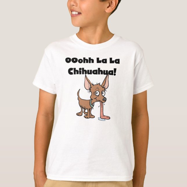 Oohh La Chihuahua Tshirt T-shirt (Framsida)