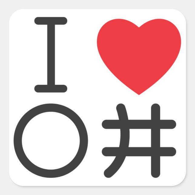 Ooifuto Drift Sticker Fyrkantigt Klistermärke (Framsida)