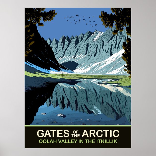 Oolah Valley i Itkillik, Gates of Arctic Poster (Framsidan)