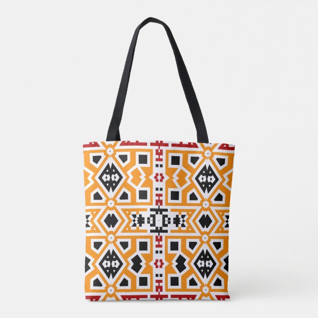 Oolidin Mönster Tote Bag Tygkasse (Baksida)