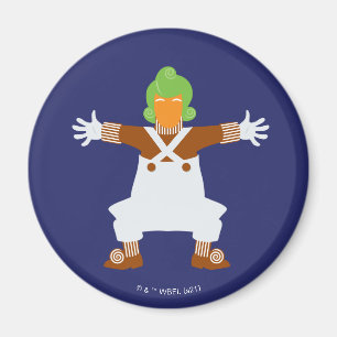 Oompa Loompa Arm ut Magnet