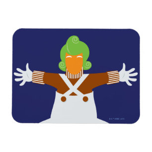 Oompa Loompa Arm ut Magnet