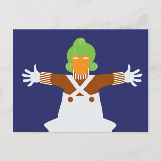 Oompa Loompa Arm ut Vykort (Framsida)