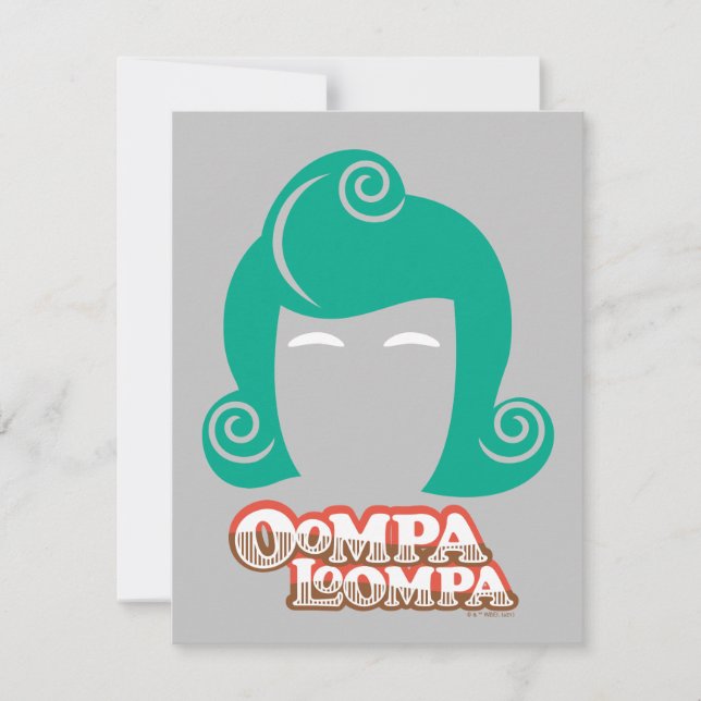 Oompa Loompa Hair Graphic Anteckningskort (Framsida)