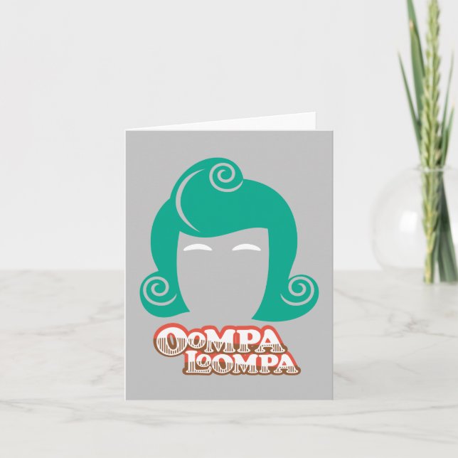Oompa Loompa Hair Graphic Anteckningskort (Framsida)