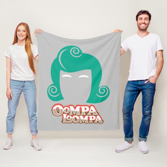 Oompa Loompa Hair Graphic Fleecefilt (På plats)