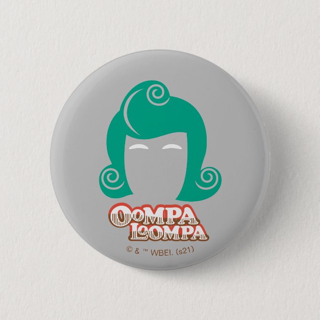Oompa Loompa Hair Graphic Knapp (Framsida)