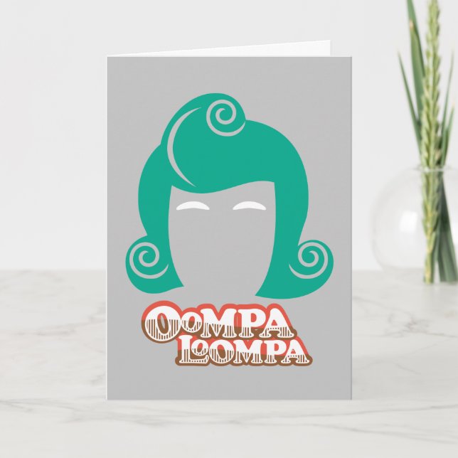 Oompa Loompa Hair Graphic Kort (Framsida)