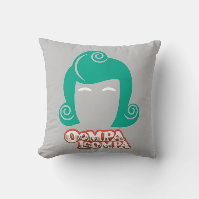 Oompa Loompa Hair Graphic Kudde (Framsida)