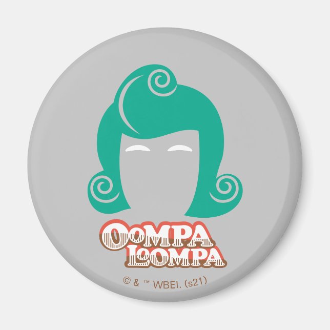 Oompa Loompa Hair Graphic Magnet (Framsidan)
