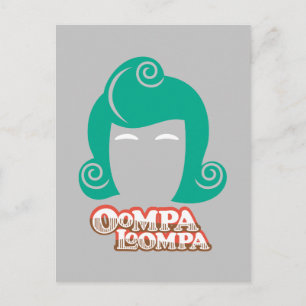 Oompa Loompa Hair Graphic Vykort