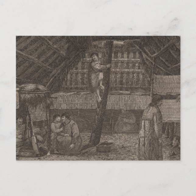 Oonalashka house, Alaska Vykort (Framsida)