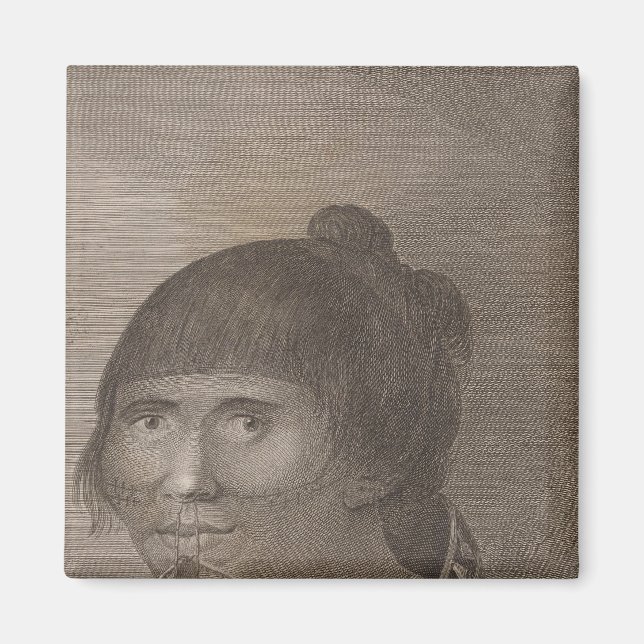 Oonalashka-kvinna, Alaska Magnet (Framsidan)