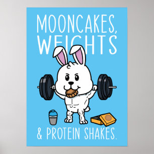 Oonkakor, vikter och proteingshakes, underlig gym poster