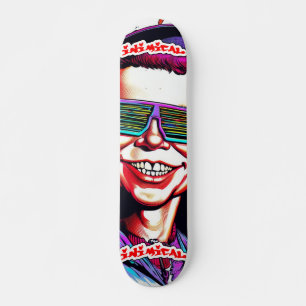 Oönskad ingen oro mini skateboard bräda 18,5 cm