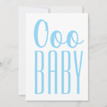 Ooo BABY Shower Minimalist Blue