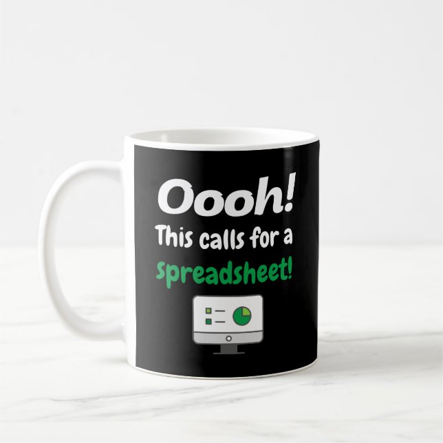Oooh! Detta kräver ett tabelldokument Kaffemugg (Vänster)