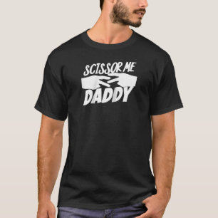 Oooh Scissor Me Pappa Raglan Baseball Tee