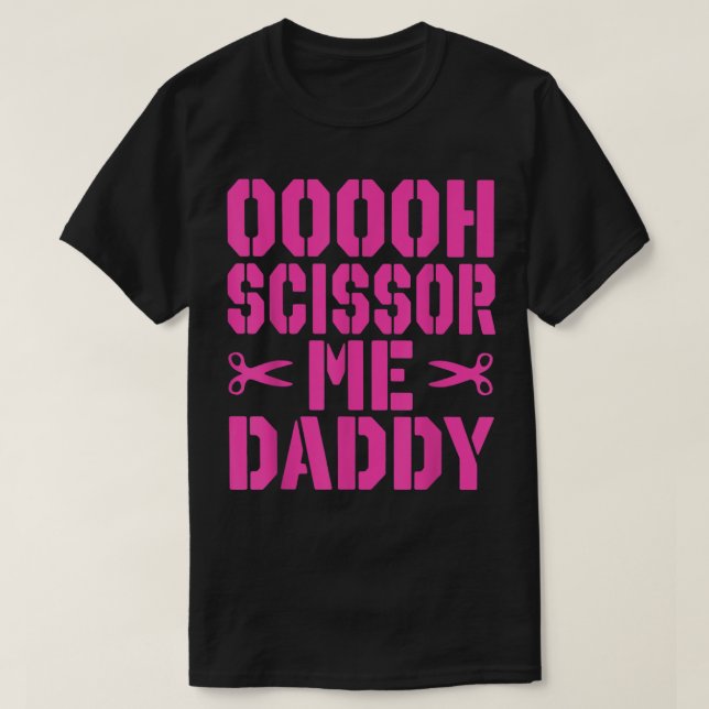 Oooh scissor mig pappa t shirt (Design framsida)