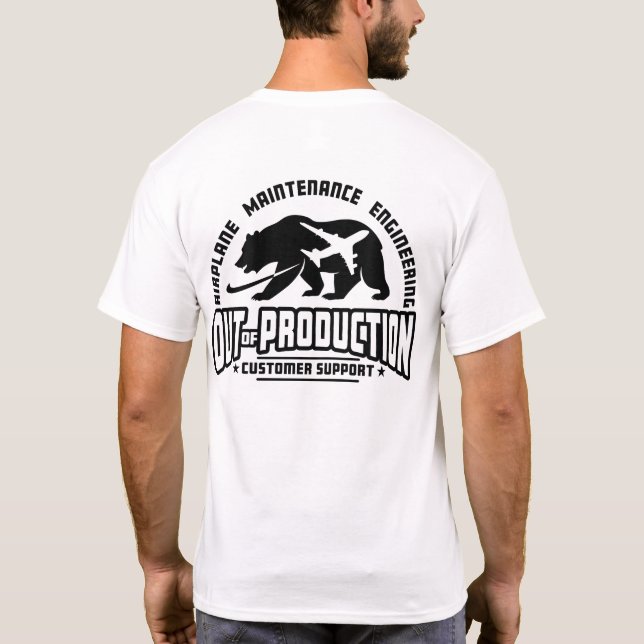 OoP - Baksida - Svart på ljusskjortor T Shirt (Baksida)