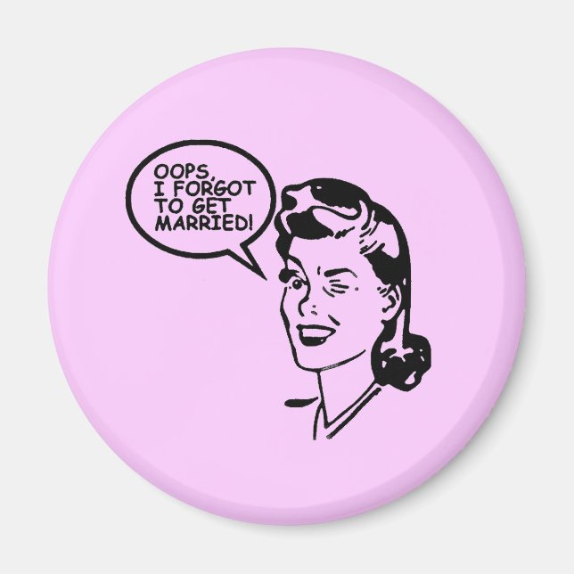 Oop har glömt - Anpassad Magnet (Framsidan)