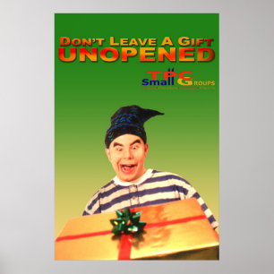 Oöppnad gåva poster