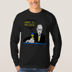 Oops är potatisjoke Blue och Gult Ice Cream. T Shirt