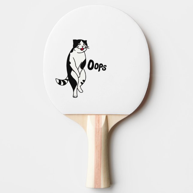 Oops cat pingisracket (Framsidan)