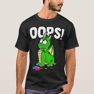 OOPS Dragon Just Ate a Unicorn Vuxen Tonåring Ungd T Shirt