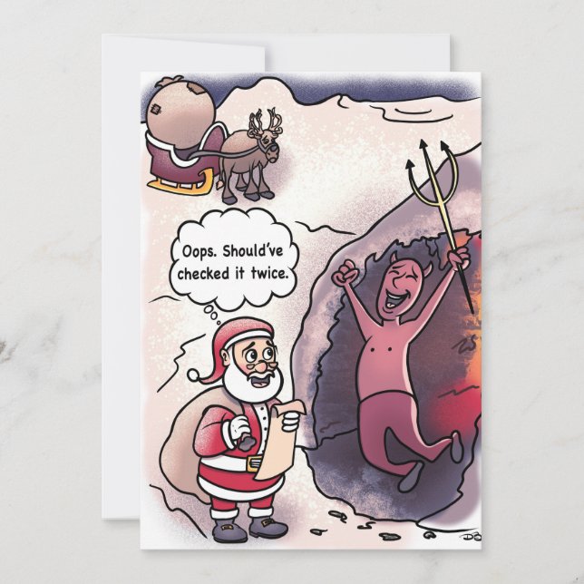 Oops Gratulationskort  Julkort (Framsida)