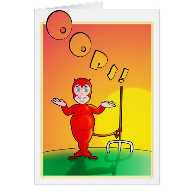 Oops! Hälsningskort (Framsidan)