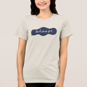 Oops Handskriven Lättsam Ursäkt Bubbel Konst T Shirt