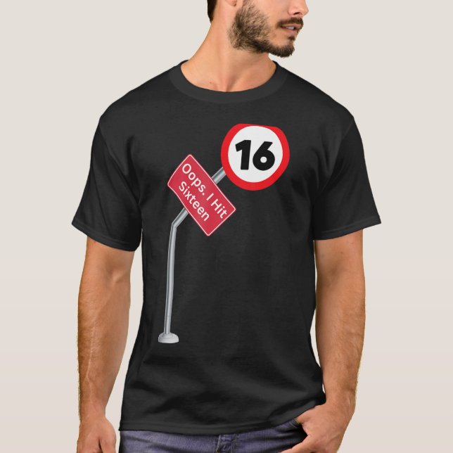 Oops I Slå 16:e födelsedagstjejen Ne T Shirt (Framsida)