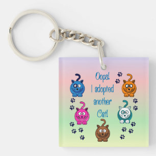 Oops! Jag adopterade en annan katt! Keychain