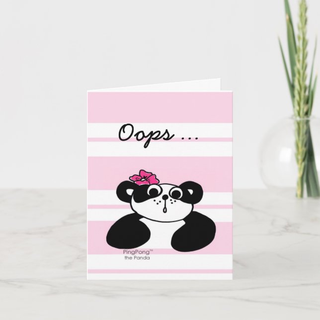 OOPS.. JAG ÄR SORRY Card Kort (Framsida)