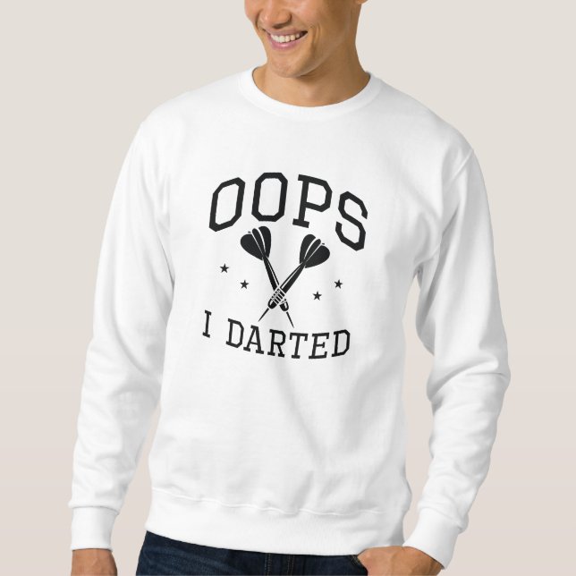 Oops jag Darted Lång Ärmad Tröja (Framsida)