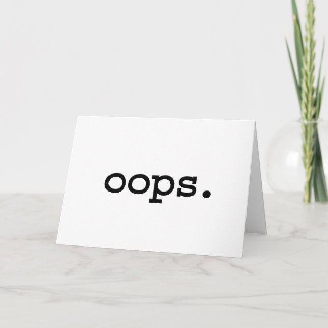 oops. kort (Framsida)