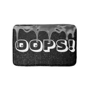 OOPS! Lönsam Gnistra för färgspill Bath Mat Badrumsmatta
