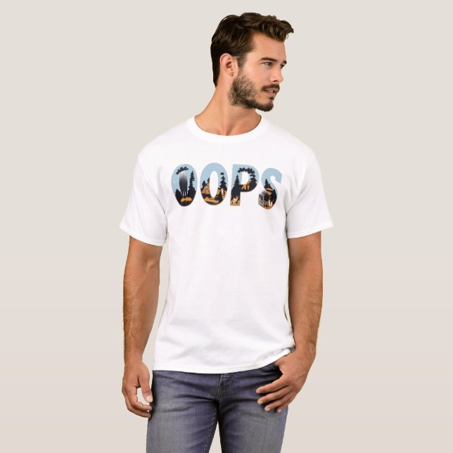 Oops - Playof Nature Graphic Tee (Hel framsida)