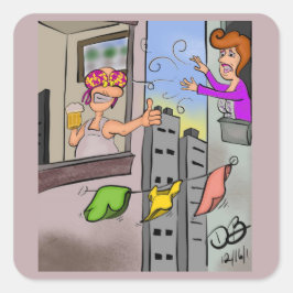 Oops Products Square-etikett Fyrkantigt Klistermärke