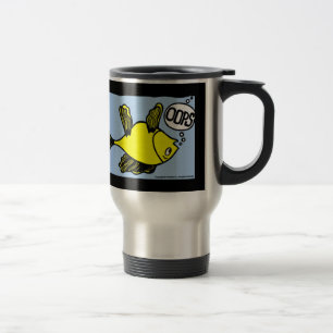 OOPS rolig tecknadtravel mug för uppochnervänd Resemugg