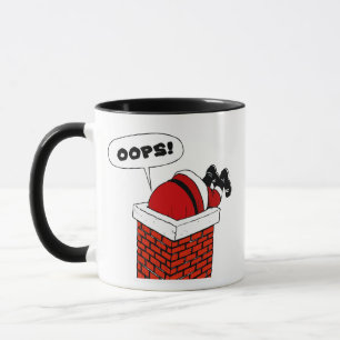 Oops Santa Stuck in Skorsten Mugg