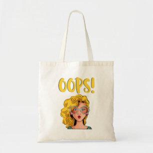 Oops Woman Funky Tote Bag Tygkasse