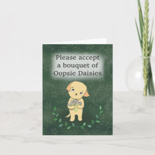 Oopsie-Daisy Ljushjärtstillande pologier för Cute Kort