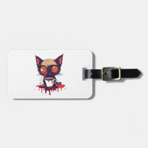 Oopsie Meow � Sorglig Kawaii Katt Kaffeälskare Bagagebricka