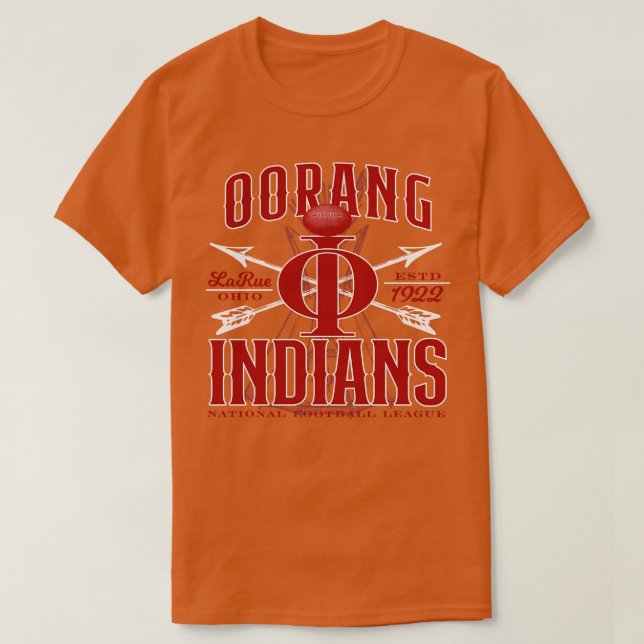 Oorang Indians Football T Shirt (Design framsida)