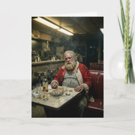 Oordnad julfar diner rökande mörk humor kort